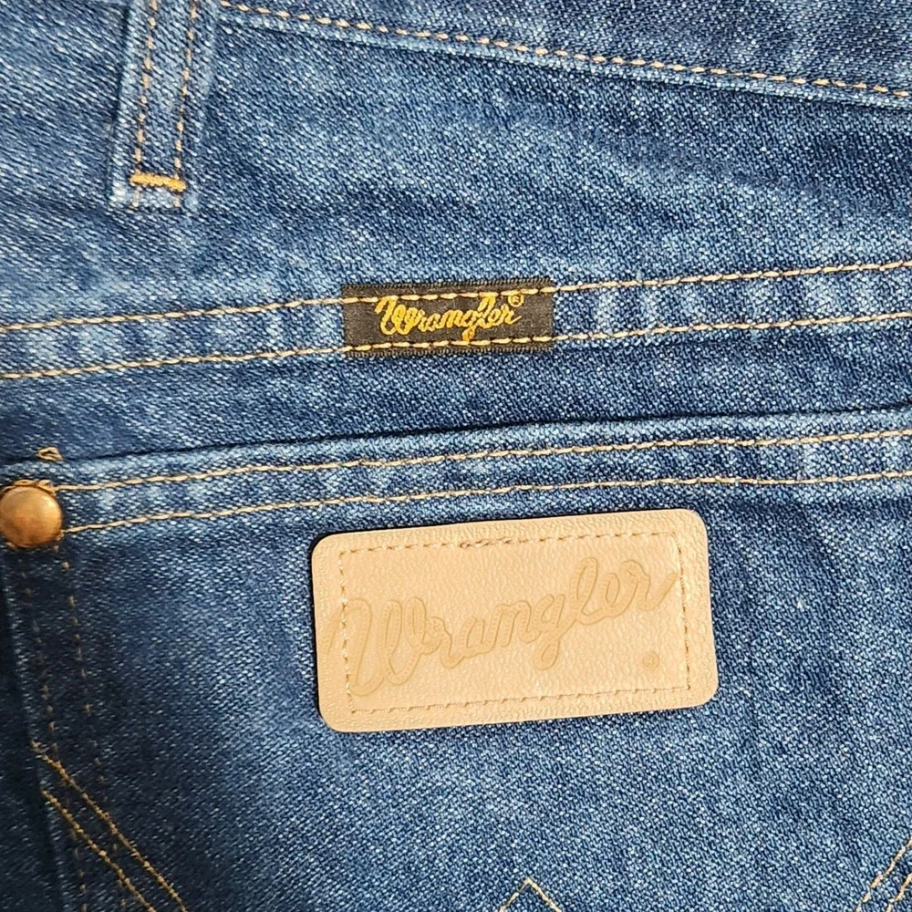 Wrangler Jeans Men's 42x34 High Rise Cowboy Cut 13MWZPW Blue Denim Pants